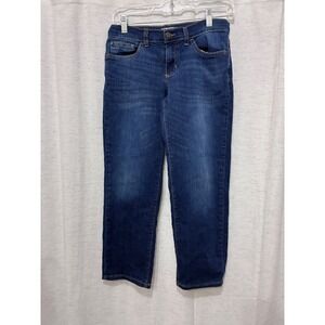 Sonoma Boys Straight Leg Jeans Dark Wash Flexwear Adjustable Waist Size 8H